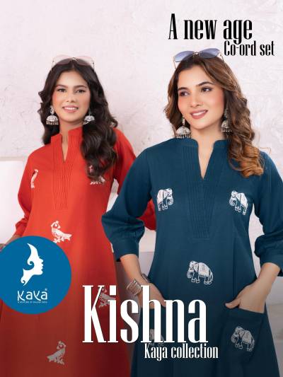 KISHNA BY KAVYA KURTI DESIGNER COTTON KURTS WHOLESALER IN INDIA